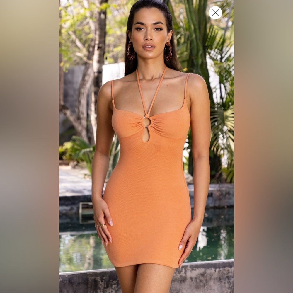 Ohpolly sunset fantasy keyhole dress